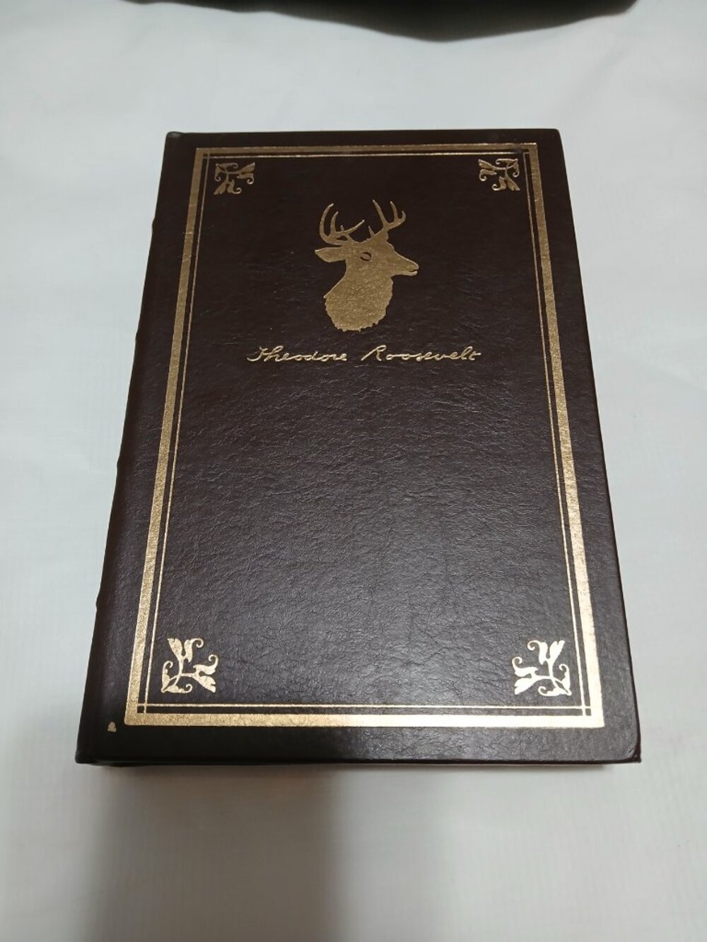 Theodore Roosevelt Hunting Trips of a Ranchman Leather Bound Classic Library HC